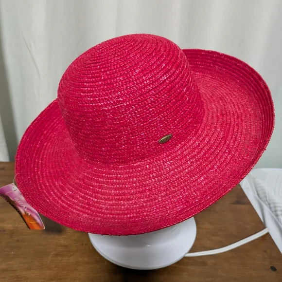 Elegant Pink Sun Hat - Picture 1 of 3